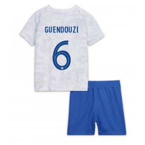 Maillot de foot France Matteo Guendouzi #6 Extérieur enfant Monde 2022 Manches Courte (+ pantalon court)
